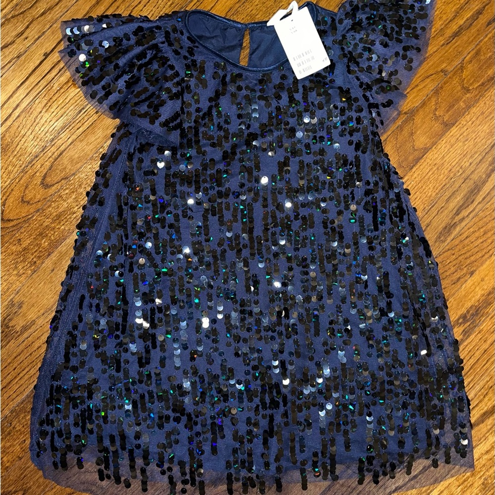 H&M Midnight Blue Sequin Dress
